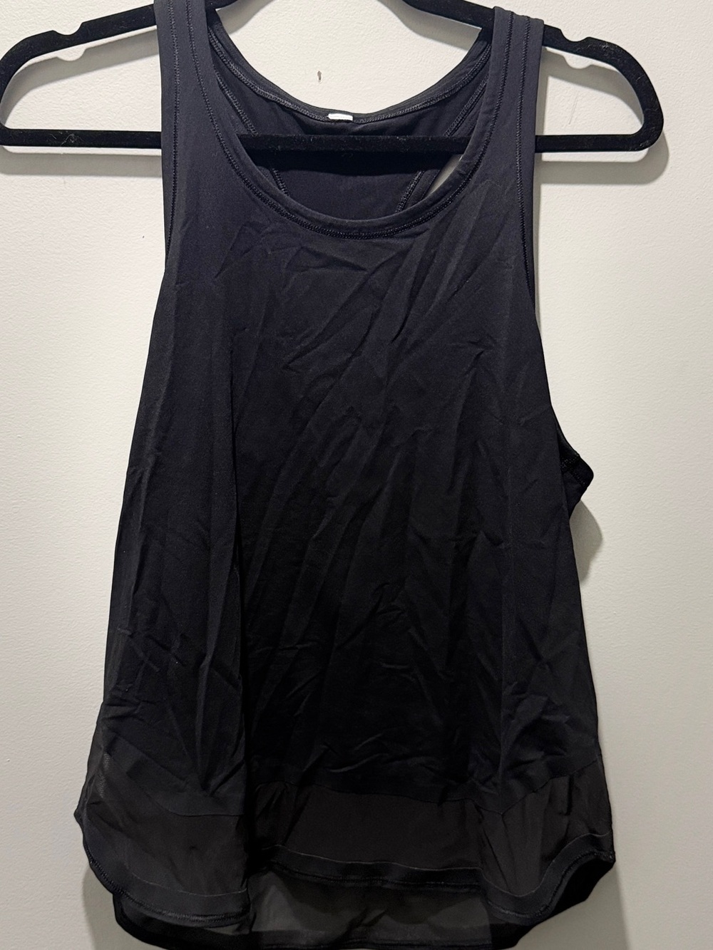 Lululemon Sleeveless Mesh Racerback Tank Top - Black - Picture 2 of 4